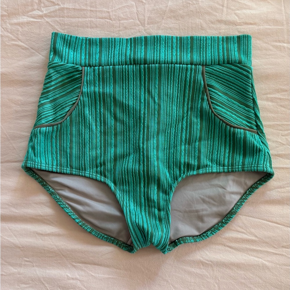 Seea Georgia High Waist Bottom - Coastal Rib S